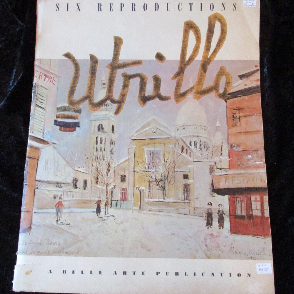 Vintage 6 Print Portfolio by Maurice Utrillo (French) by Belle Arte Publications